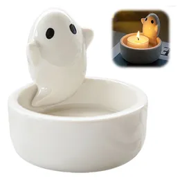 Candle Holders Ceramics Ghost Holder Tealight Candlestick Cute Shape For Home Party Decor