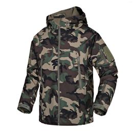 Hunting Jackets Clothing Autumn Men's Military Camouflage Fleece Jacket Army Tactical Multicam Male Windbreakers