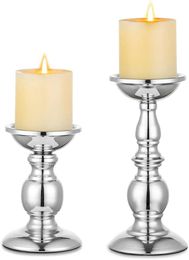 Golden Candle Holders Wedding Table Decorations Metal Stand Candlestick For Wedding Birthday Bar Party Living Room Home Decor