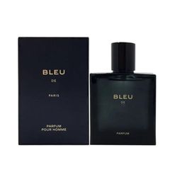 Luxury Brand 100ml Bleu De Perfume pour homme spray good smell long time Lasting Blue Man Cologne Spray fast ship8197790