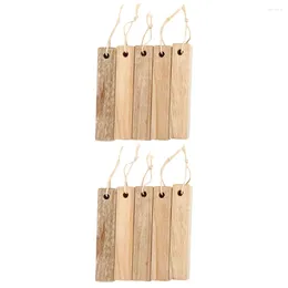 Storage Boxes 10 Pcs Wood Blocks Blank Strips Clothing