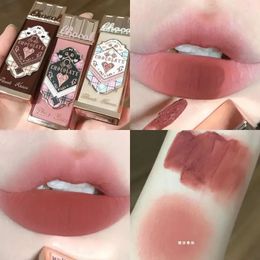 Flower Knows Velvet Matte Lip Gloss Sexy Powder Mist Mud Waterproof Lasting Liquid Blush Brown Lipstick Cosmetics Maquillage 240229