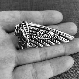 1pc Support Dropship Indian Motorcycles Biker Style Pendant 316L Stainless Steel Jewellery Popular Cool Indian Pendant301Z