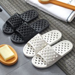 Women's Men's 2024bathroom Plastic Non-sliphollowed-out and Slippers Hotel Home Couples Simple Home Flip-flops for 384 Wo 900