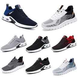 New Men Women Shoes Hiking Running Flat Shoes Soft Sole Black White Red Bule Comfortable Fashion Color Blocking Round Toe 67 GAI