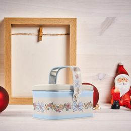 Storage Bottles Christmas Gift Packaging Tin Box Cookie Jar Candy Elk Tins With Lids Tinplate Containers Holiday