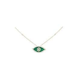Fashion Jewellery 925 Sterling Silver Luxury Necklace Bohemian Style High grade Turquoise Natural Malachite Mind Eye Collectable