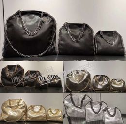 Große Einkaufstasche Stella McCartney Damen Schwarz Luxurys Designer Einkaufskettentaschen Brieftasche Messenger Lederhandtaschen Schulterqualität Geldbörsen Umhängetasche SA2