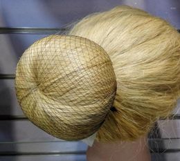 Wholewhole 100pcs Hairnet 5mm Nylon Ballet Bun Hair Nets Invisible Disposable Net 10inch Five Colors Mix3039358