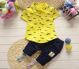 Clothes Toddler Kids Baby Boys Beard Short Sleeve Shirts TopsShorts Pants Outfit Clothes Set 2 Pcs Casual 20202344426