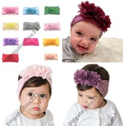 Turban Headband Children Kids DIY Bowknot Headbands Baby Cotton Bow Headwraps Hair Accessories Hair Bands Bandana9337380