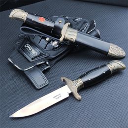 Third Generation Russian Nkvd Ussr Finka NKVD Outdoor Fixed Blade Knife Zinc Alloy + Resin Sheath Camping Tactical Military EDC Defence Tool 3300 4850 14850