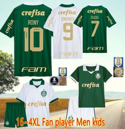 24 25 Palmeiras DUDU Soccer Jerseys 2024 Atuesta Home green BRENO LOPES RONY G.GOMEZ Shirt Away D.Barbosa LUCAS LIMA G.MENINO MINA G.VERON kids kit football uniforms