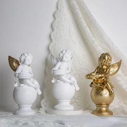 Candle Holders European Creative Lovely Candlestick Angel Home Decoration Nordic Living Room Resin Figure Statue Art Aesthetics