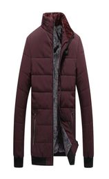 Men039s Winter Jacket Plus Cashmere Blouson Homme Male Stand Collar Business Coat Keep Warm Thick Splice Cotton clothing 2109167866193