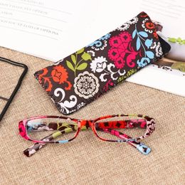 Sunglasses Magnifying Eye Wear Matching Pouch Ultra Light Resin Vision Care Eyeglasses 1.00- 4.0 Diopter Reading Glasses