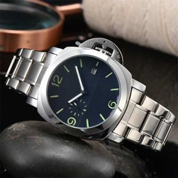 38% OFF watch Watch for New Mens Three Stitches Small needle walk seconds Quartz Top Luxury Clock Steel Belt Men Fashion Paner