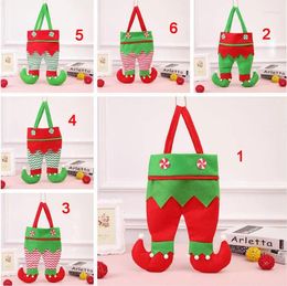 Christmas Decorations Ornaments Red Wine Bottle Bag Gift Candy Elf