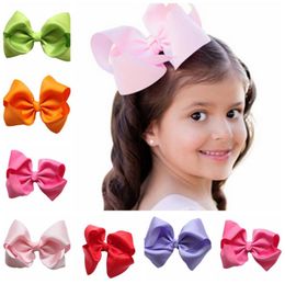 NEW Fashion Boutique Ribbon Bows For Hair Bows Hairpin Hair accessories Child Hairbows flower hairbands girls cheer bows ship8953083