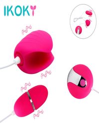 IKOKY Dual Vibrating Egg for Penis Vibrator Anal Vibrator Sex Toys for Men Cock Stimulator Adult Sex Products Male Masturbator Y181877479