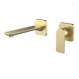 Bathroom Sink Faucets Luxury Top Quality Brass Faucet Wall Mounted 1 Handle Cold Water Basin Tap Modern Design