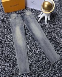 2024 Best-selling Jeans Men's designer Denim Embroidered Pants Fashion Hole pants Hip Hop style zipper pants, Size 28-40 #003