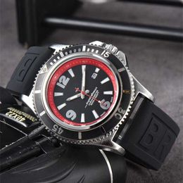28% OFF watch Watch Breitl for men NAVITIMER mens 1884 Three needles Quartz Top Luxury Clock calendar function Super Fashion Rubber Strap