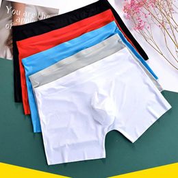 Underpants S Arrival 2024 Droppshiping Mens Traceless Ices Silk Underwear Boxer Shorts Ultra-thin Transparent J55