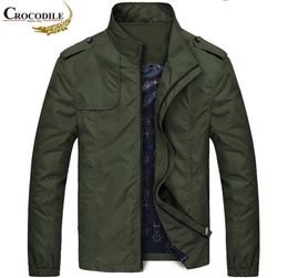 CROCODILE brand Mens Bomber Jackets Casual Outerwear Coats Spring Autumn Male Jacket Wind Breaker Motorcycle Jacket Men 2011189770874