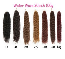 Mothers039 Day Water wave tress hair extensions 20 inch synthetic crochet hair extensions marley synthetic braiding hair f6287085