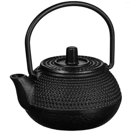 Dinnerware Sets Cast Iron Teapot Set Whistling Kettle Stovetop Dollhouse Furniture Small Diffuser