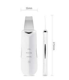 Sell Rechargeable Ultrasonic Ion Face Skin Scrubber Facial Cleaner Cleansing Spatula Peeling Vibration Facial Cleansing Device7466000
