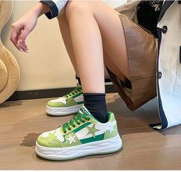 Women Running Shoes Comfort Low Black Green Brown Coffee Shoes Womens Trainers Sports Sneakers Size 36-40 GAI