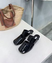 Designer Frühling Sommer Echtes Leder Sandalen Damen Slim Heels Baotou Casual Sandalen Outdoor Urlaub Bequeme Hausschuhe