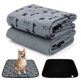 Mats Reusable Pet Urine Pad Waterproof Dog Bed Mat Dogs Diaper Bowl Mats Bone Paw Print Seat Sofa Bed Cover Mats For Dogs Cats