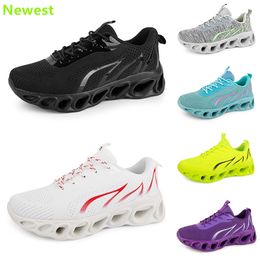 2024 running shoes low top mesh men woman Grey purple pink brown trainers Soft bottom sneakers breathable GAI