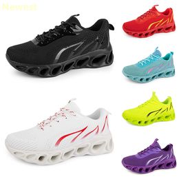 2024 running shoes spring men woman white navy cream Lime brown Plum Clear blue dark trainers Soft bottom sneakers breathable GAI