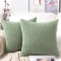 1Pcs Solid Colour Corduroy Pillow Case Decorative Sofa Cushion Cover 40x40cm 45x45cm 30x50cm Home Decor 240223