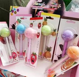 Lip Gloss 2 In 1 Cute Lollipop Moisturizer Candy Magice Lipstick Waterproof Long Lasting Tint Cosmetics3086295