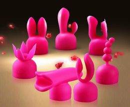 7PCS AV Vibrator Caps Wand Massager Sleeve AV Rod Vibrator Accessories AV Wand Rod Headgears Magic Wand Attachment Adult Sex Toy Y3987479