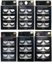 Tools amp Accessories SHIDISHANGPIN 3 pairs 27 styles 3D Faux Mink Hair Soft False Fluffy Wispy Thick Fake Lash Handmade Eyelash3054218