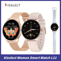 Watches Xiaomi Kieslect Women Smart Watch L11 Heart Rate Blood Oxygen Monitor Smartwatch Female Wateproof Sports Fitness Watches
