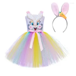 Girl Dresses Easter Costume For Girls Dress Up Clothes With Hair Hoop Princess Little