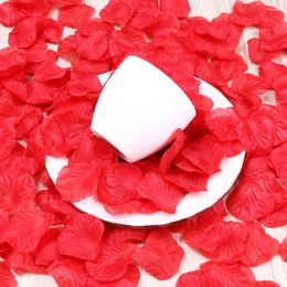 Decorative Flowers 2400 Pcs Artificial Rose Petals Fake Home Decor Flower Girl Other Wedding Supplies