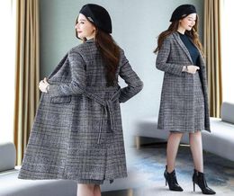 Designs winter womens two piece suits dress skirts set temperament slim wool long ladies coat jacket Slim skirt twopiece3034416