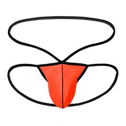 Hot Selling Low Waisted Men's Sexy Double Thong Underwear With U Convex Bag, Fluorescent Series Of Fun Pants GAY 522612