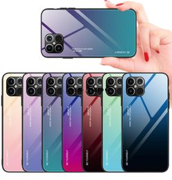 Tempered Glass Case For iPhone 13 12 11 Pro Max X XS Max XR 7 8 6s Plus Fundas Gradient Cove For iphone 12 Pro Max XR 12PROMAX 11 1504976