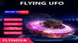 FlyNova UFO Toy Kids Portable Flying 360 Dgrees Rotating Shinning LED Lights Adult Anti-anxiety Release Xmas Flying Toy Gift5937815