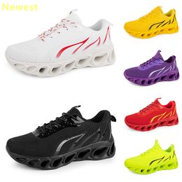 2024 hot sale running shoes men woman white navy Silver black red cream pink gray trainers Soft bottom sneakers breathable GAI
