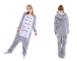Totoro Pajama caroset Onesies Unisex Animal Cartoon Pajama Set Women Men Cosplay Costume Totoro Chinchilla Onesie Sleepwear9791587